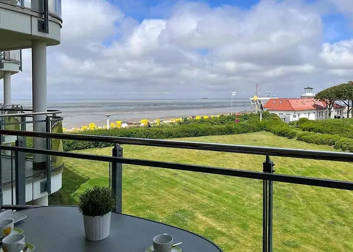 Schöne Meerblick Ferienwohnung 510 im Strandpalais Duhnen